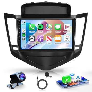 Imagem de Rádio veicular Android de 8 núcleos 6G + 128G Carplay para Chevy Cruze 2009-2015, Rimoody Estéreo de 23 cm, GPS 4G-WiFi DSP-36 59-UI, Temas Touchscreen, Android, Auto, Bluetooth, FM/RDS, câmera