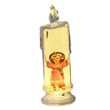 Imagem de Vela de oração devocional LED sem chama, vela sem chama de oração da serenidade - Velas religiosas LED,Vela de oração devocional, velas religiosas de LED, velas festivas sem chama para casa de mesa