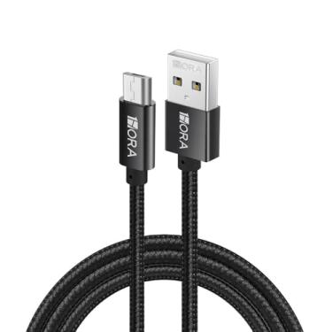 Imagem de Cabo Micro Usb para Usb A 1 Hora Macho/Macho Carga Rápida 2.4A 1 Metro Preto Ampla Compatibilidade
