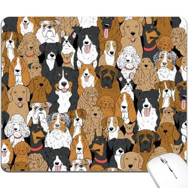 Imagem de BOONEST Tapete de rato Corgi para cães, fofo, engraçado, animal, animal de estimação, marrom, neutro, estético, pequeno, tapete de mesa, acessórios para escritório, portátil, computador, laptop, sem