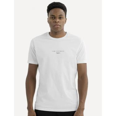 Imagem de Camiseta King & Joe Masculina Slim Respira Off-White-Masculino