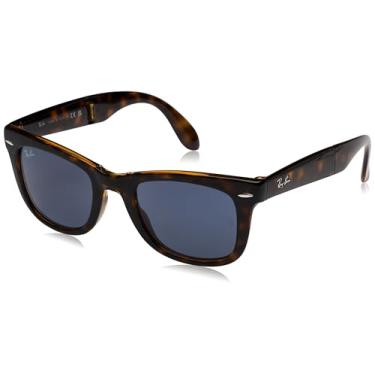 Imagem de Óculos de Sol Ray-Ban Folding Wayfarer 0RB4105 710/B1 Tam 50 / Havana Marrom - Lentes Cinza Escuro