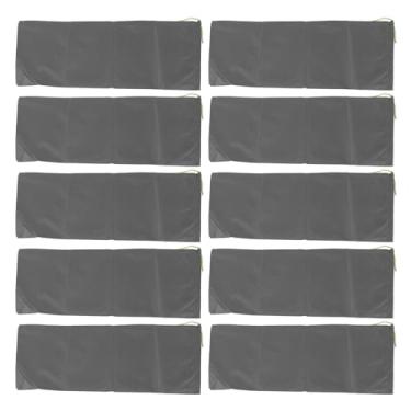 Imagem de Sacos de areia com barreira contra inundações, sacos de areia com proteção contra inundações de lona longa espessada, saco de areia para controle de inundação com cordão à prova (Cinza)