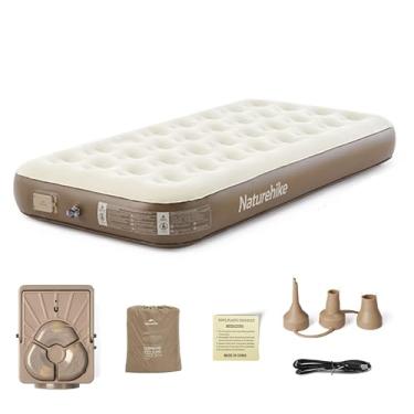 Imagem de Naturehike Colchões de ar de acampamento autoinfláveis para 1/2/3 pessoas, tapete de dormir leve e leve com bomba de enchimento integrada para adultos em ambientes internos e externos
