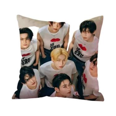 Imagem de Capa De Almofada Com Estampa Do Time E-ENHYPEN Para Sala De Estar, Cap