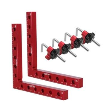 Imagem de Grampos De Ângulo Reto De Liga De Alumínio De 90 Graus Para Carpintari