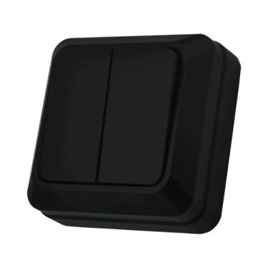 Imagem de Interruptor De Luz De Parede Preto 1 Gang 1 Via, Plástico Retardante D