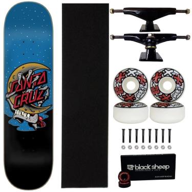 Imagem de Skate Santa Cruz Fiberglass 8.0 Profissional Next 53mm 101A-Masculino