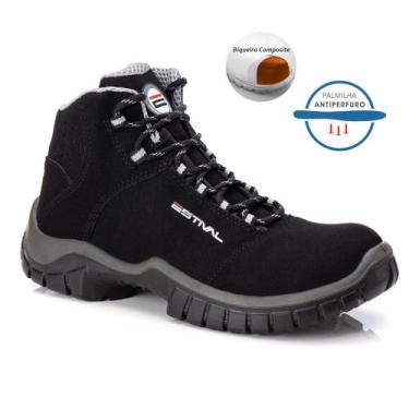 Imagem de Bota De Segurança Em Microfibra Estival Bico Composite e Palmilha Anti