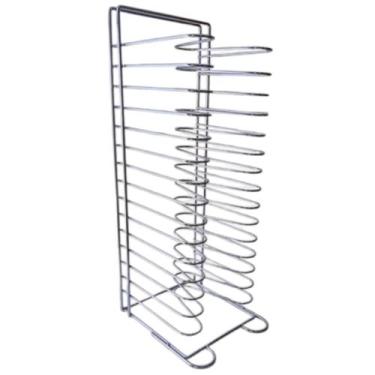 Imagem de Suporte Organizador Para Forma De Pizza 25 A 35 Cm-rack - Ferro E Arte