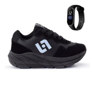 Imagem de Tênis Infantil Masculino Jogger Casual Camurça + Relogio-Masculino