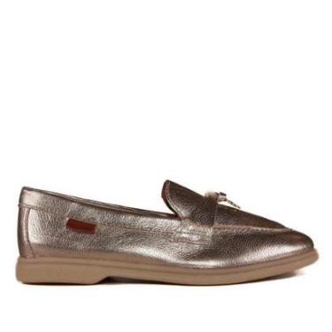 Imagem de Sapato Mocassim Feminino Loafer Bottero Dourado-Feminino