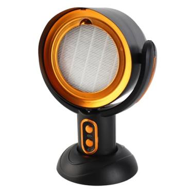 Imagem de Exaustor para área de trabalho, 2 velocidades de íon negativo portátil, exaustor de cozinha, filtro destacável para churrasco interno, panela quente 5V 8W (preto dourado)