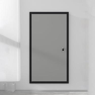 Imagem de Painel de porta de acesso de alumínio bloqueável - acesso ao encanamento de parede oculta para sótãos, hospitais e escolas - Capa de furo de sótão cinza (14 x 24 pol/35 x 60 cm)