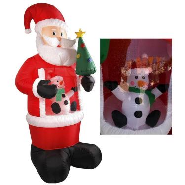 Imagem de Papai Noel Arvore Natal Boneco Neve Inflavel Natalino Decoraçao Casa Loja Comercio Shopping Evento Festa Fim De Ano