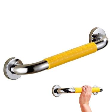 Imagem de Barra Alça De Apoio Suporte Antiderrapante 40cm Acessibilidade Banheiro Escada Corrimao Idoso Gestante Acessibilidade