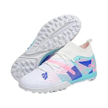 Imagem de Chuteiras De Futebol Masculinas Ultraleves De Cano Alto Antiderrapante