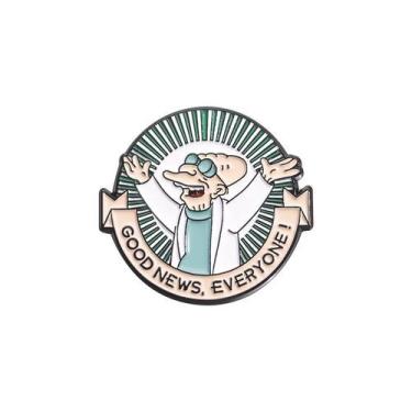 Imagem de Citação de Brooch Pin Funny Scientist Good News Everyone - Yiweisai
