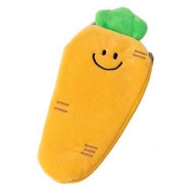 Imagem de Estojo de lápis Creative Plush em forma de cenoura 20x9cm para criança