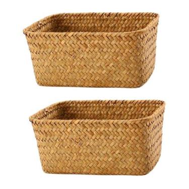 Imagem de Cesta de armazenamento Cabilock Bathroom Toys Stand, 2 peças, laranja