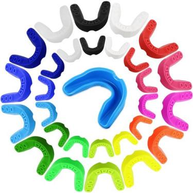 Imagem de Pacote de 30 protetores bucais juvenis para futebol, basquete e boxe -