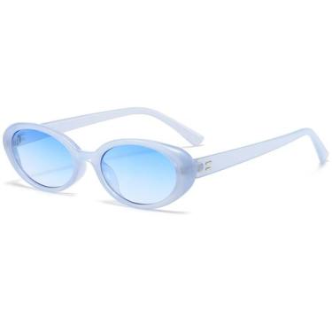 Imagem de Óculos de sol Breaksun Retro Oval 90s Vintage para mulheres e homens