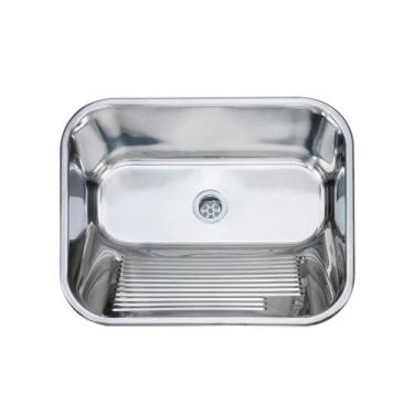 Imagem de Tanque Louise em Aço Inox 50X40 Com Válvula 3,5 Fosco- DAX- DAX-0007-L