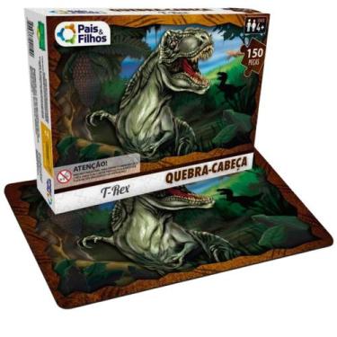 Imagem de Quebra cabeca dinossauro t-rex 150 pcs - Pais E Filhos