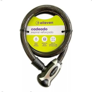 Imagem de Cadeado para Bicicleta Elleven Aço Reforçado 80cm x 15mm com Chave Tra