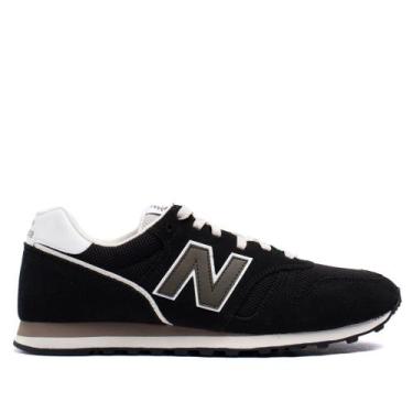 Imagem de Tênis Masculino New Balance 373 V2 Preto/verde, Preto, Verde, 39