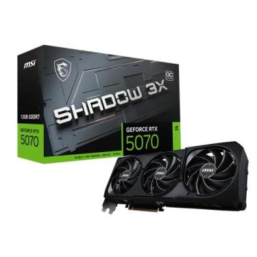 Imagem de Placa de Vídeo RTX 5070 12GB GDDR7 MSI Shadow 3X OC