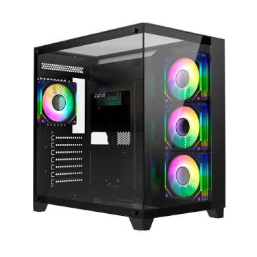 Imagem de Gabinete Liketec Zeus Pro Glass Black, ATX