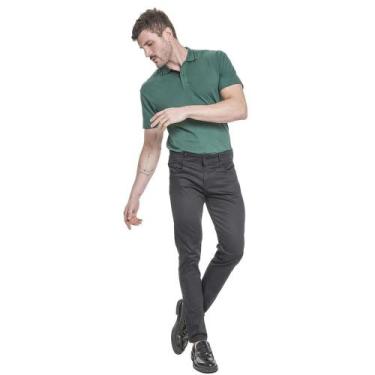 Imagem de Calça Masculina Super Skinny em Sarja - Bivik Jeans, Preto, 40