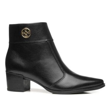 Imagem de Bota Feminina Pegada Conforto Couro 280512 - Preto, 35