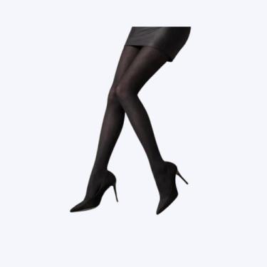 Imagem de Meia Calça Segunda Pele Feminina Inverno Fio 80 Selene, Preto, G