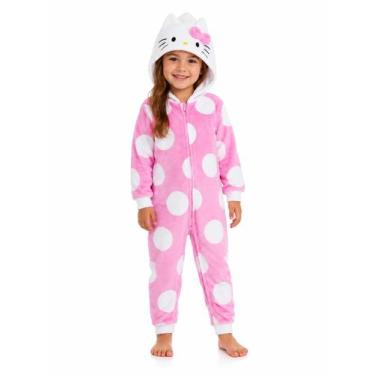Imagem de Macacão Infantil Menina Tiptop Hello kitty Rosa - 701200, 03, Rosa
