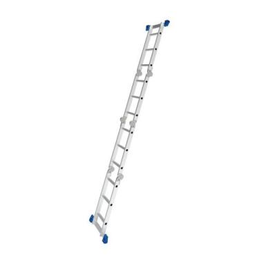 Imagem de Escada Alumínio Portatil Multifuncional 4 X 3 Degraus - Mor - Real Esc