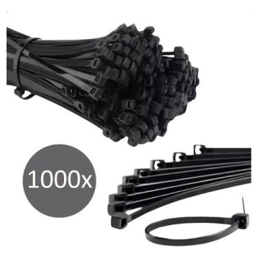 Imagem de Novo - 1000x Abraçadeiras Nylon 10cm - Preta - PERMAK