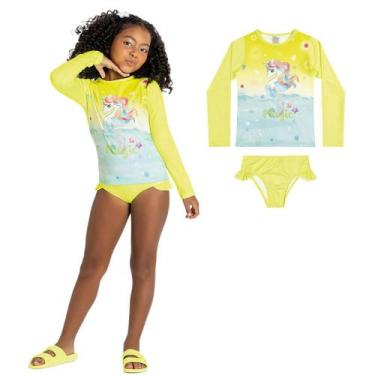 Imagem de Biquíni Infantil Blusa Longa Magic Proteção Uv50+ BG - Boca Grande, 2