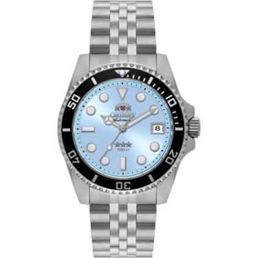 Imagem de Relógio Orient Masculino Automático Submariner Safira Azul Celeste YN6