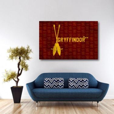 Imagem de Quadro decorativo Harry Potter Gryffindor com Tela em Tecido