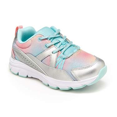 Imagem de Stride Rite Tênis esportivo para viagem Made2Play, azul-marinho, Prata/Multi, 1 X-Wide Little Kid