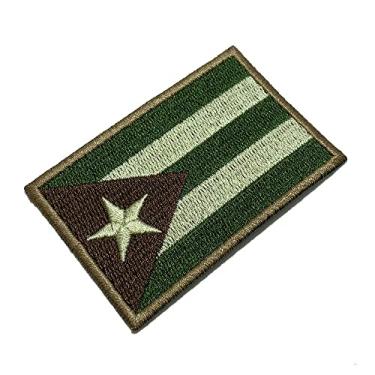 Imagem de BP0010T03 Bandeira Cuba Patch Bordado Termo Adesivo