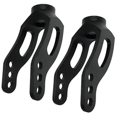 Imagem de Garfo Alto Para Cadeira De Rodas Em Alumínio Com Rolamento 5" Preto