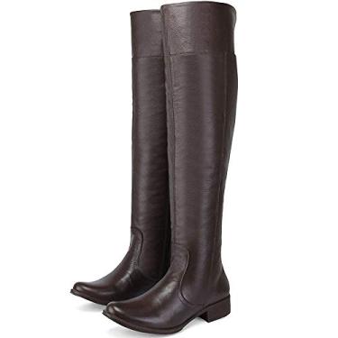 Imagem de Bota Montaria Cano Alto Over The Knee em Couro EC Shoes