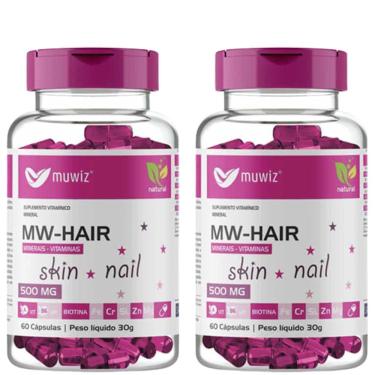 Imagem de Kit 2 MW Hair Skin Nail 60 Cápsulas Muwiz 