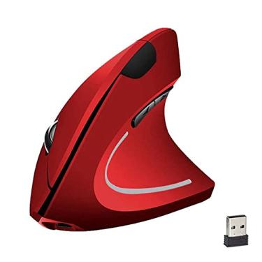 Imagem de SZAMBIT Mouse Ergonômico,2.4G Mouse óptico Vertical Sem Fio,RGB Light,800/1200/1600/2400 DPI, 6 Botões,para Windows XP/7/8/10,Laptop,Desktop,PC,MacBook (Rosa)