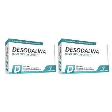 Imagem de KIT 2 DESODALINA 600MG 60 CAPS - POWER SUPLEMENTS 60 Comprimidos SEM Sabor Cimed 