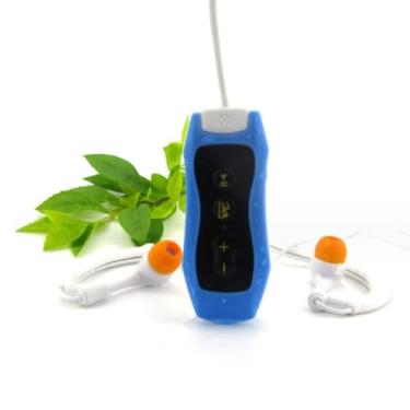 Imagem de MP3 Music Player HiFi Sound Headband Natação Mergulho Clipe MP3 com FM IP68 À Prova D'Água USB 2.0 Recarregável Natação Corrida fone de ouvido