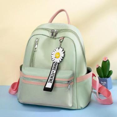 Imagem de Mochila Feminina Escolar Impermeável De Nylon De Alta Qualidade Com Ch